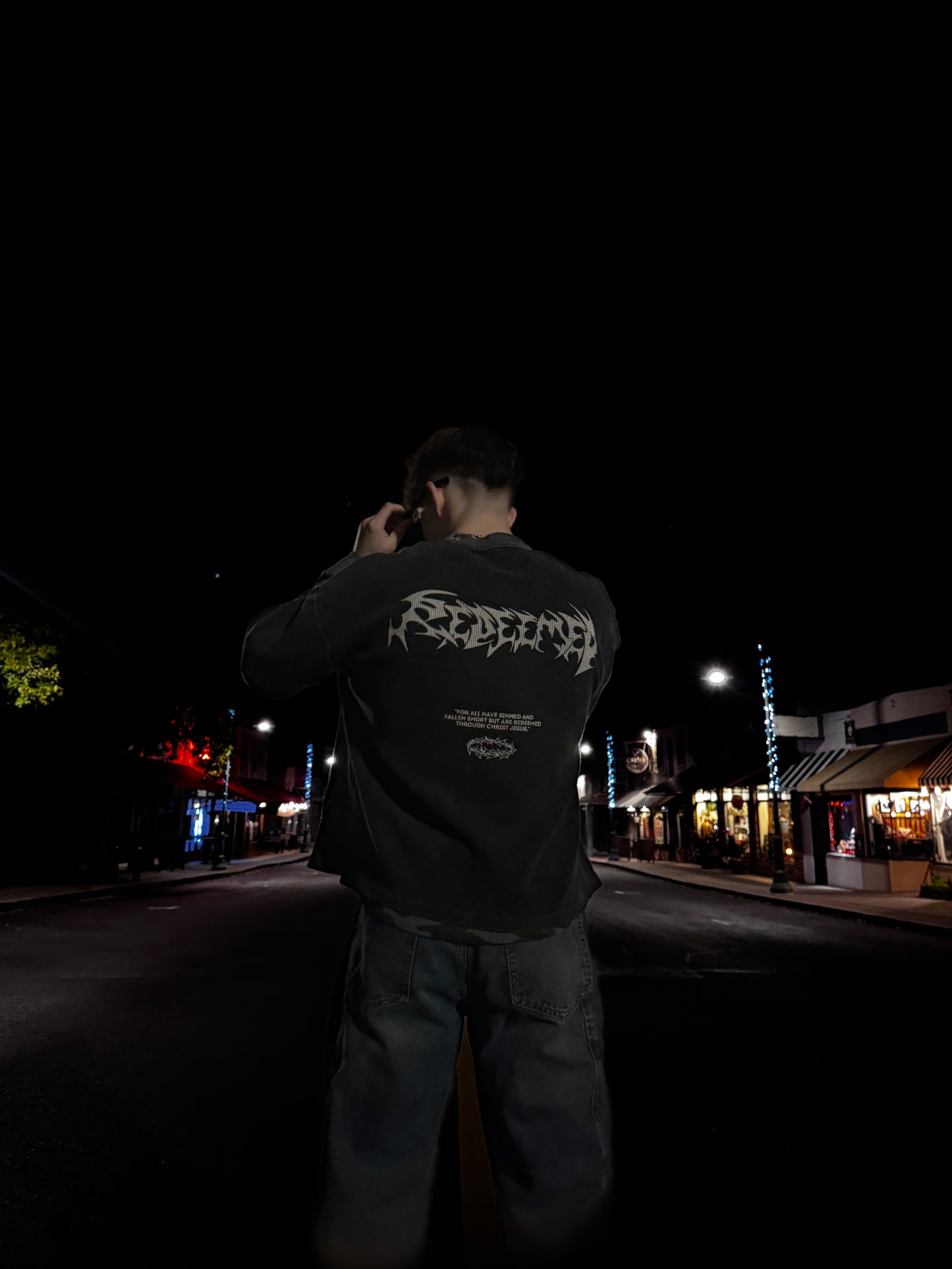 Waffle-Texture "Redeemed" T-Shirt